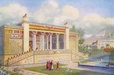 Facade of the Palace of Darius at Persepolis Bright with Colour, Movement and Life
